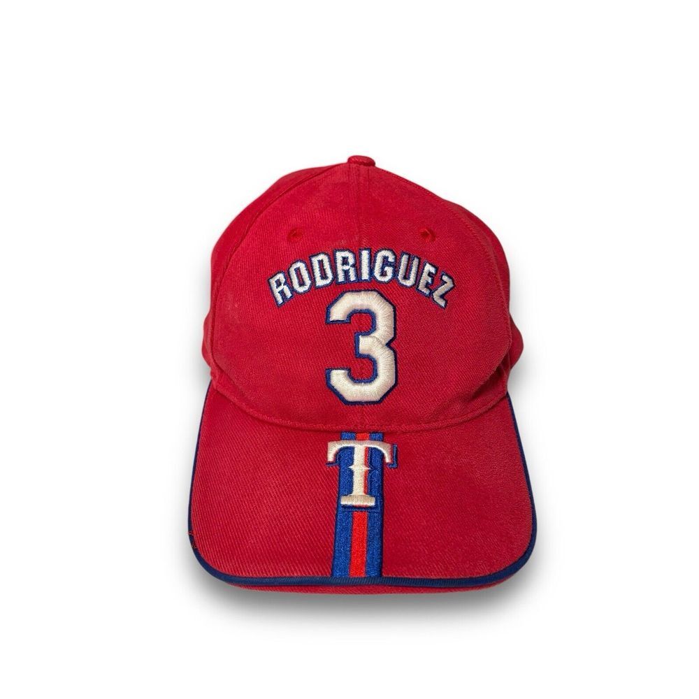 Vintage Drew Pearson Men's Texas Ranger Ivan Rodriguez‎ Adjustable Hat